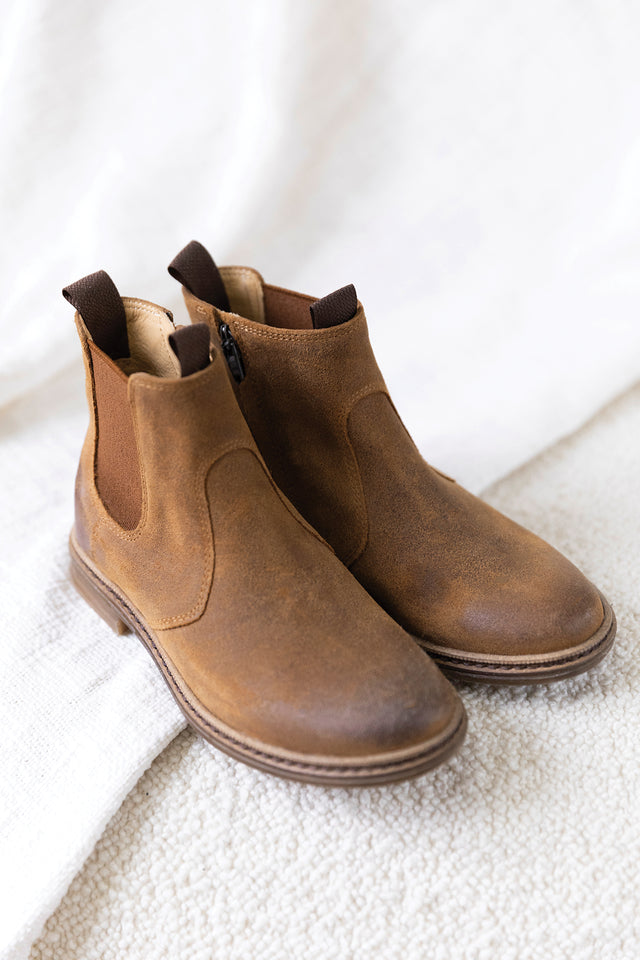 Ankle boots - Camel nubuck - Image principale