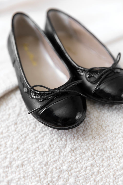 Ballerines - Cuir noir - Image principale