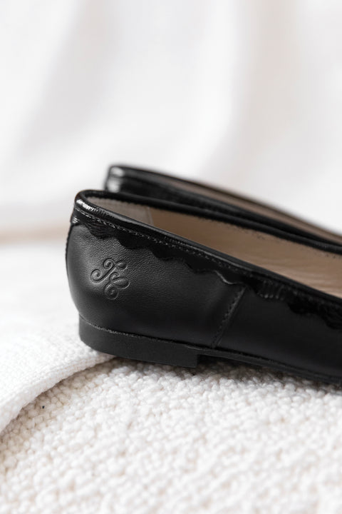 Ballerines - Cuir noir - Image principale