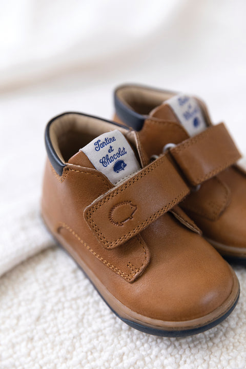 Bottines - Cuir camel - Image principale