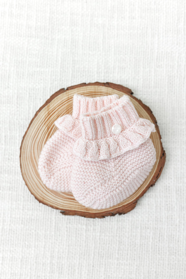 Chaussons - Coton rose pâle - Image principale