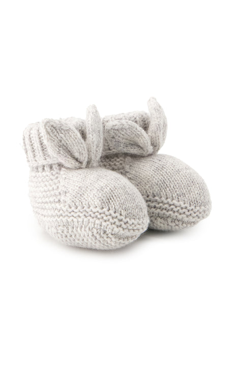 Chaussons - Maille torsadé gris clair - Image principale