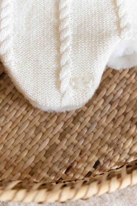 Bonnet - Ecru en maille - Image principale