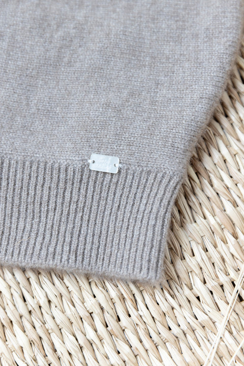 Bivakmuts - Grijs heide 100% Kasjmier - Image principale