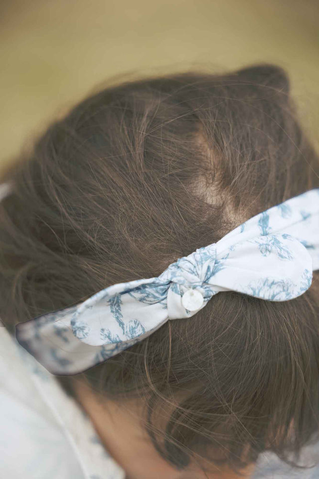 Bandeau - Bleu imprimé inspiration Toile de Jouy - Image principale