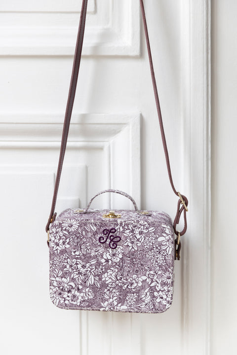 Valisette - Tissu liberty aubergine - Image principale
