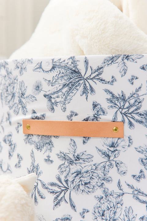 Petite panière toile de jouy bleu - Mèzamé x Tartine et Chocolat - Image principale