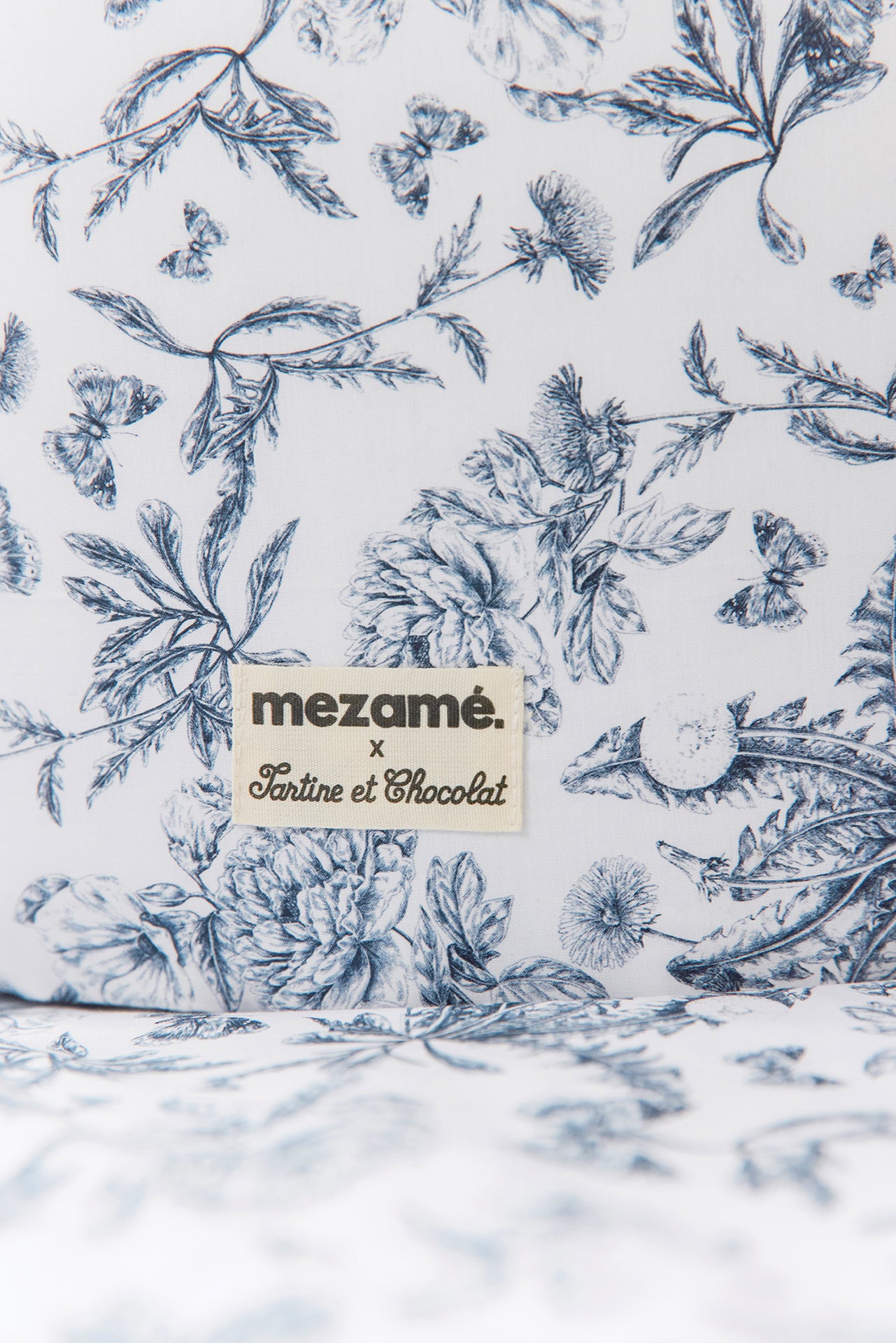 Pequeño Canasta toile de jouy Azul - Mèzamé x Tartine et Chocolat