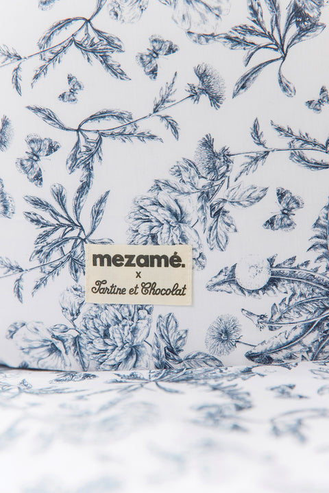 Petite panière toile de jouy bleu - Mèzamé x Tartine et Chocolat - Image principale