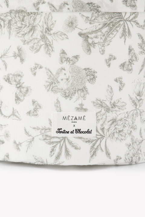Petite panière toile de jouy gris - Mèzamé x Tartine et Chocolat - Image principale