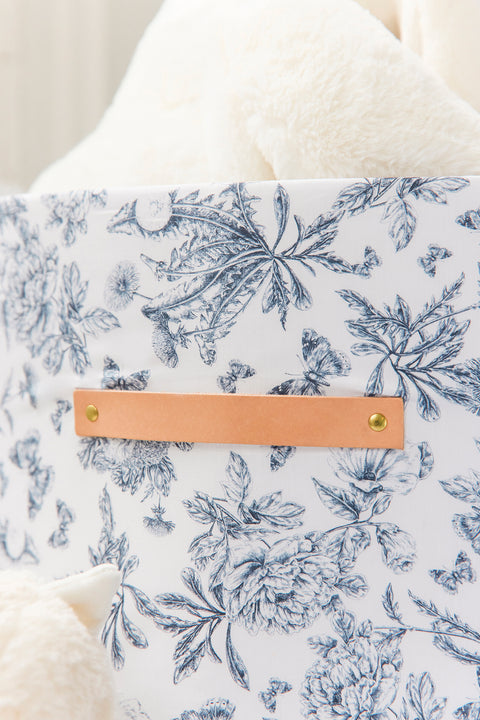 Grande Cesto toile de jouy Blu - Mèzamé x Tartine et Chocolat - Image principale