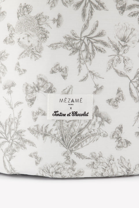 Groß Korb toile de jouy Grau - Mèzamé x Tartine et Chocolat - Image principale