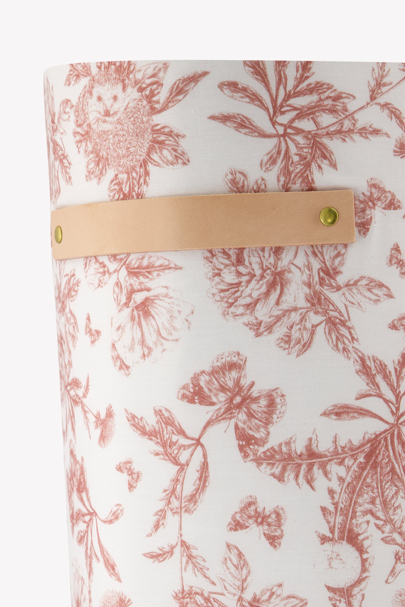 Grande panière toile de jouy rose - Mèzamé x Tartine et Chocolat