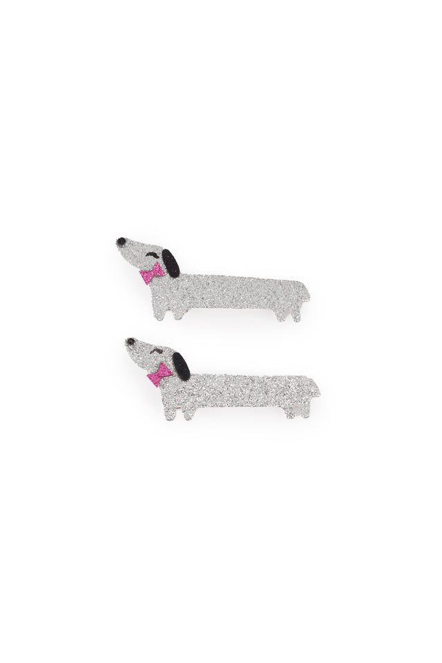 Hair slide - Silver dog fancy - Image principale