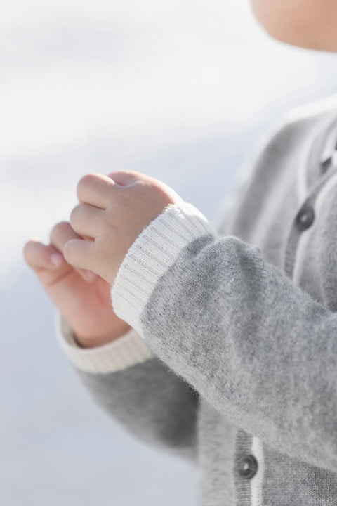 Chaqueta - Gris TC 100% Cachemira - Image principale