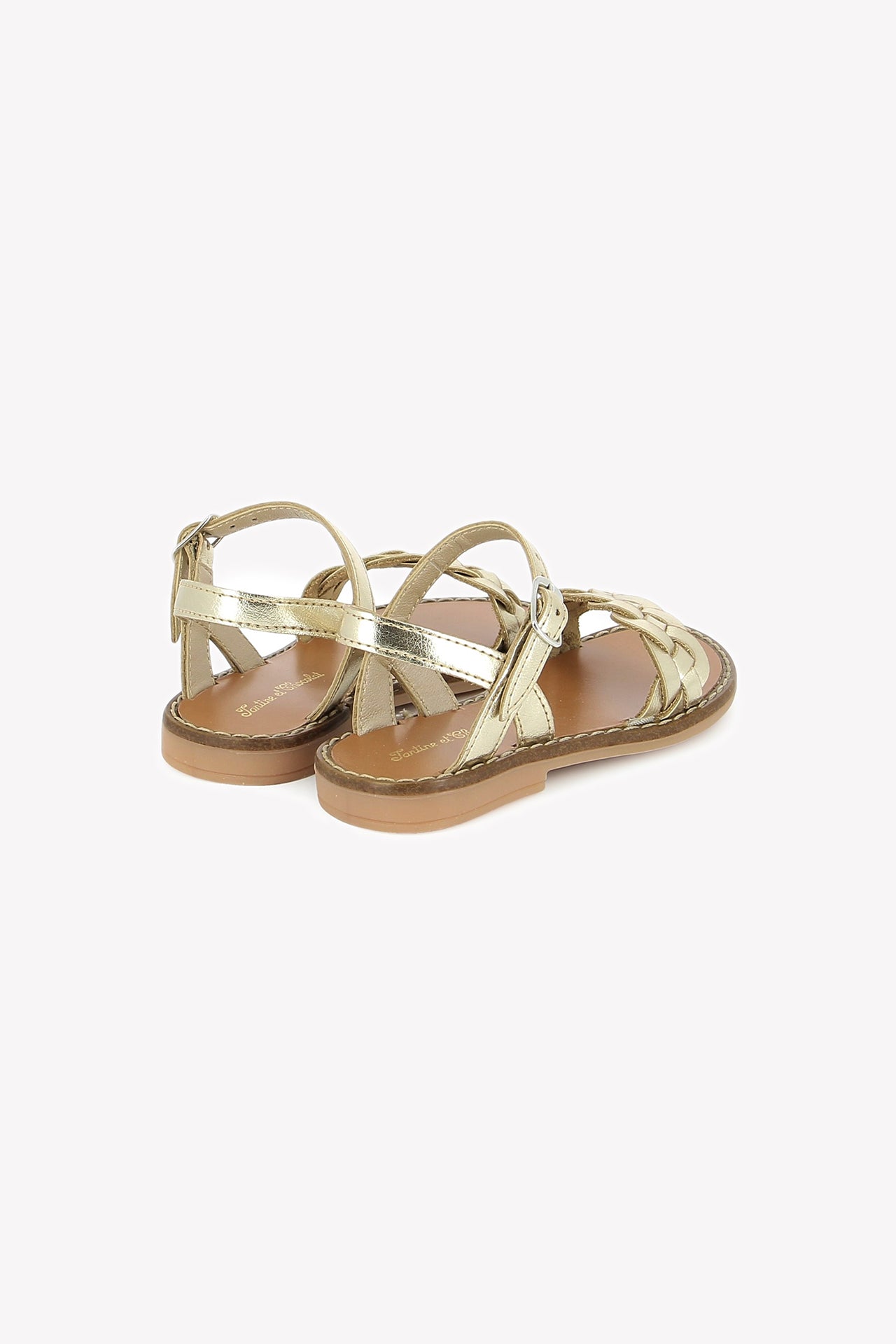 Sandalen – Platinleder