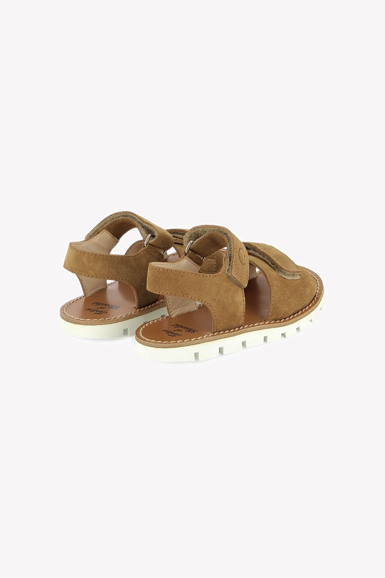 Sandales - Velours Camel