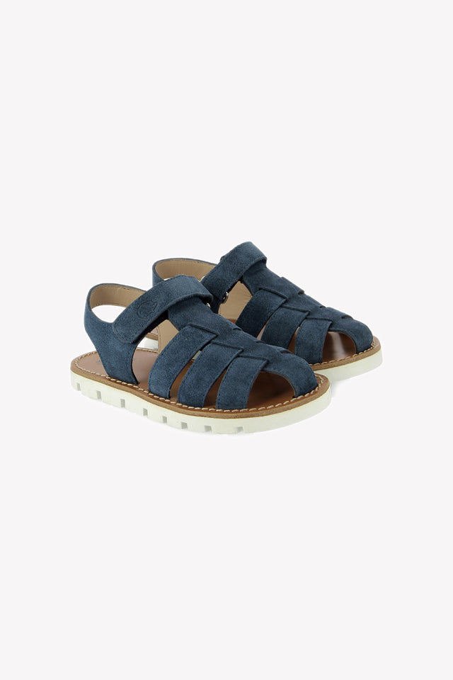 Sandalias - Terciopelo Azul - Image principale