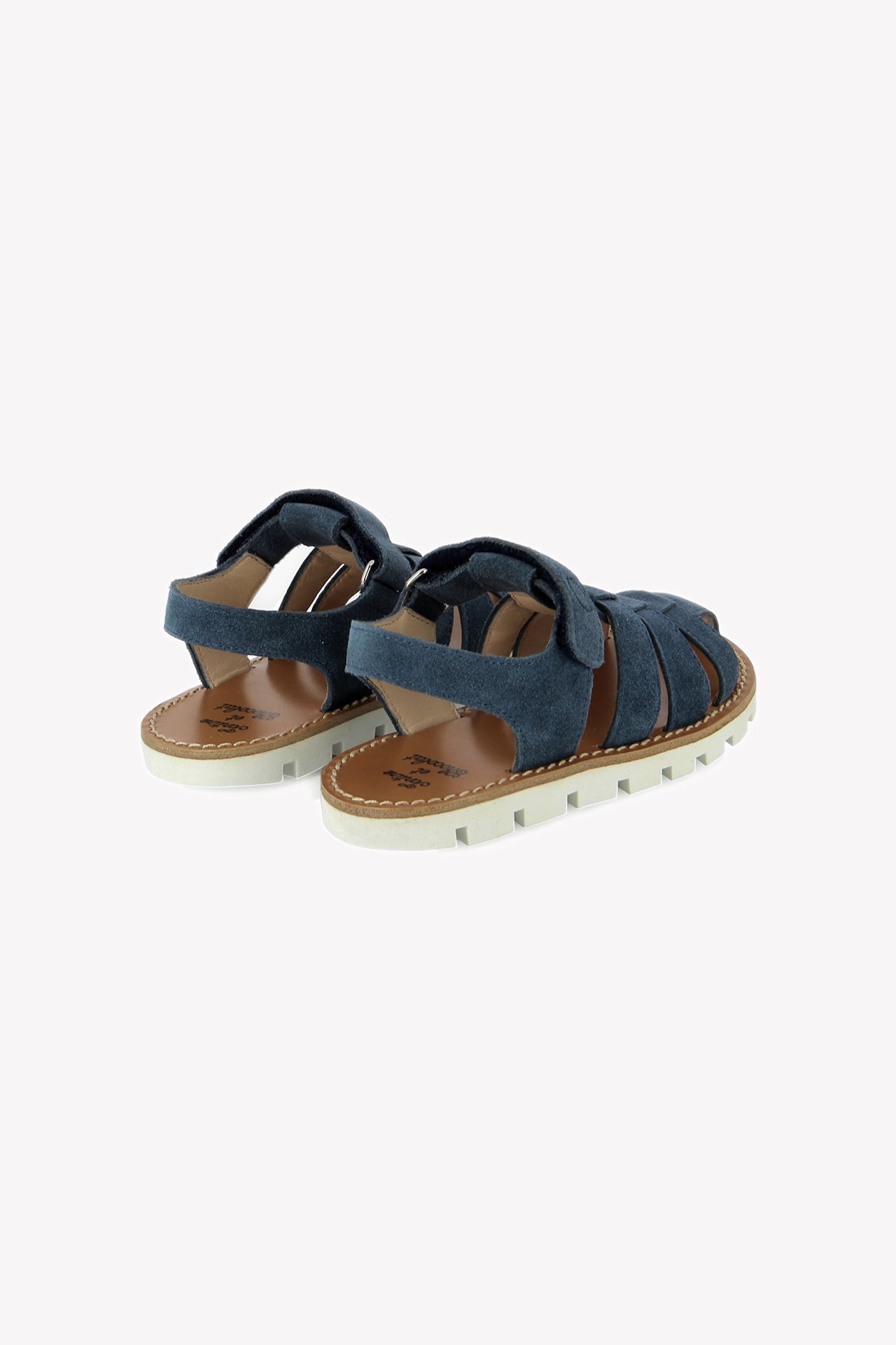 Sandales - Velours Bleu