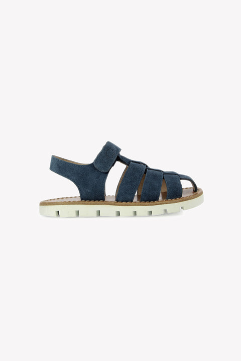 Sandalias - Terciopelo Azul - Image principale