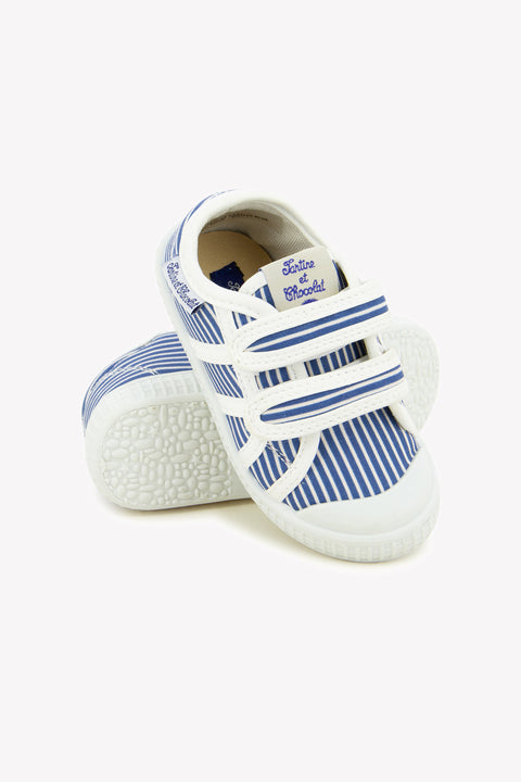 Sneakers - Stripes Blue Canvas - Image principale