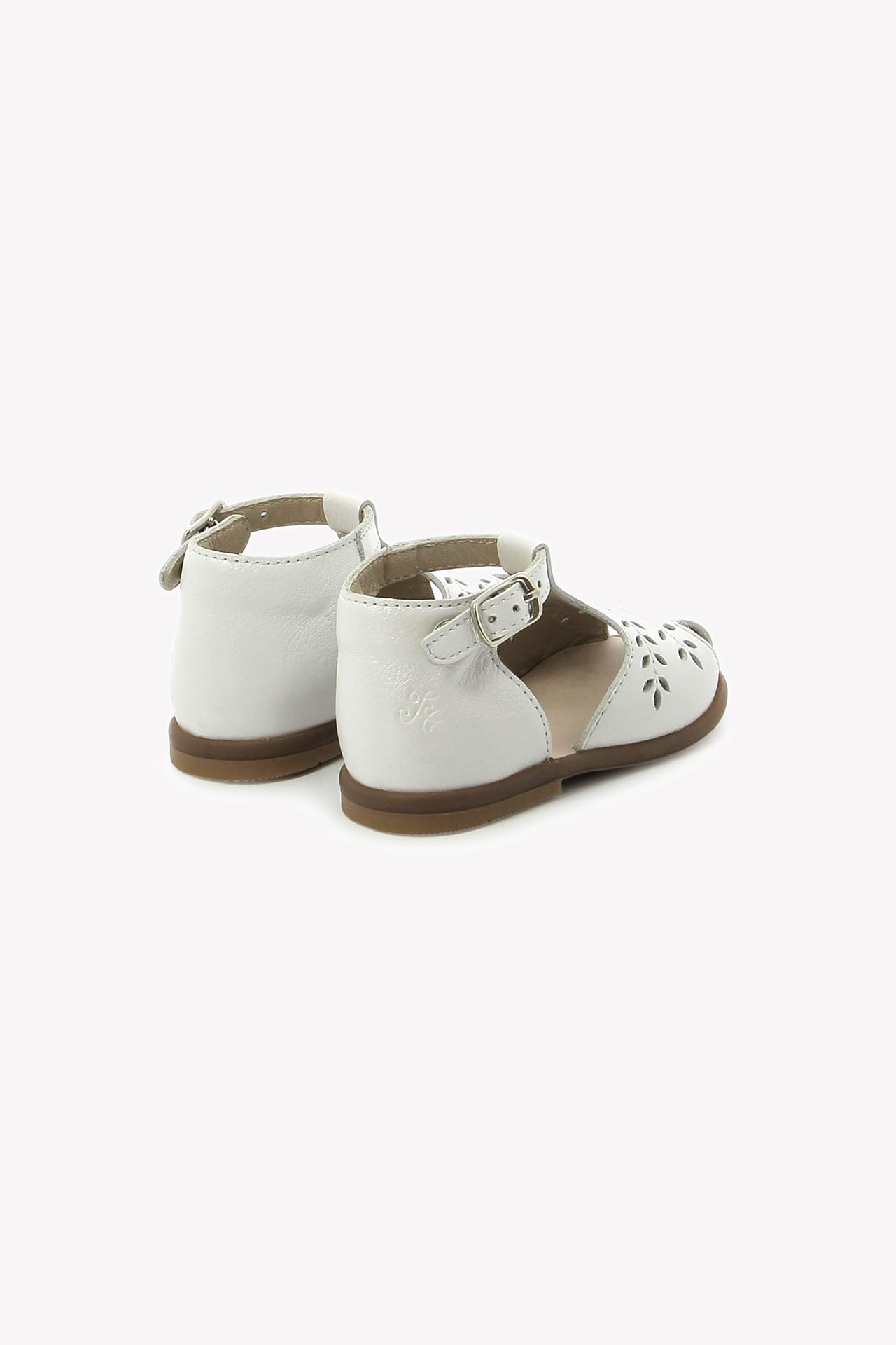 Sandalen für die ersten Schritte – Leder Ecru