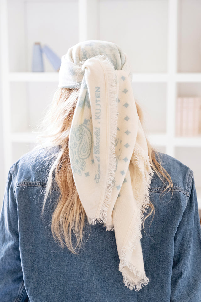 Large scarf - Blue Kujten X Tartine et Chocolat - Image principale