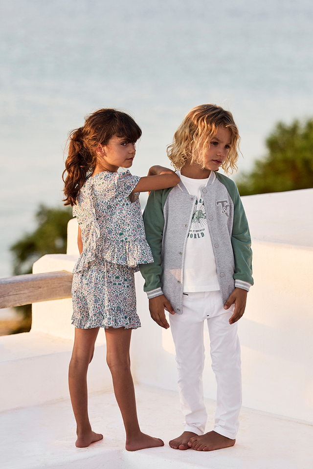 Outfit kurz - Blau DruckStoff Liberty - Image principale