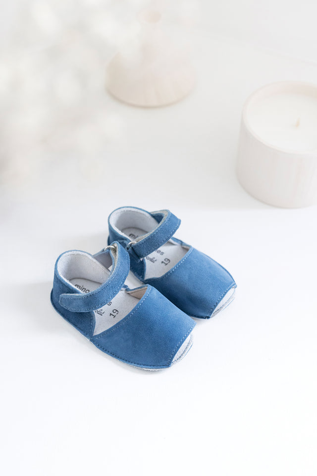 Chaussures Minorquines x Tartine et Chocolat - Daim marine - Image principale