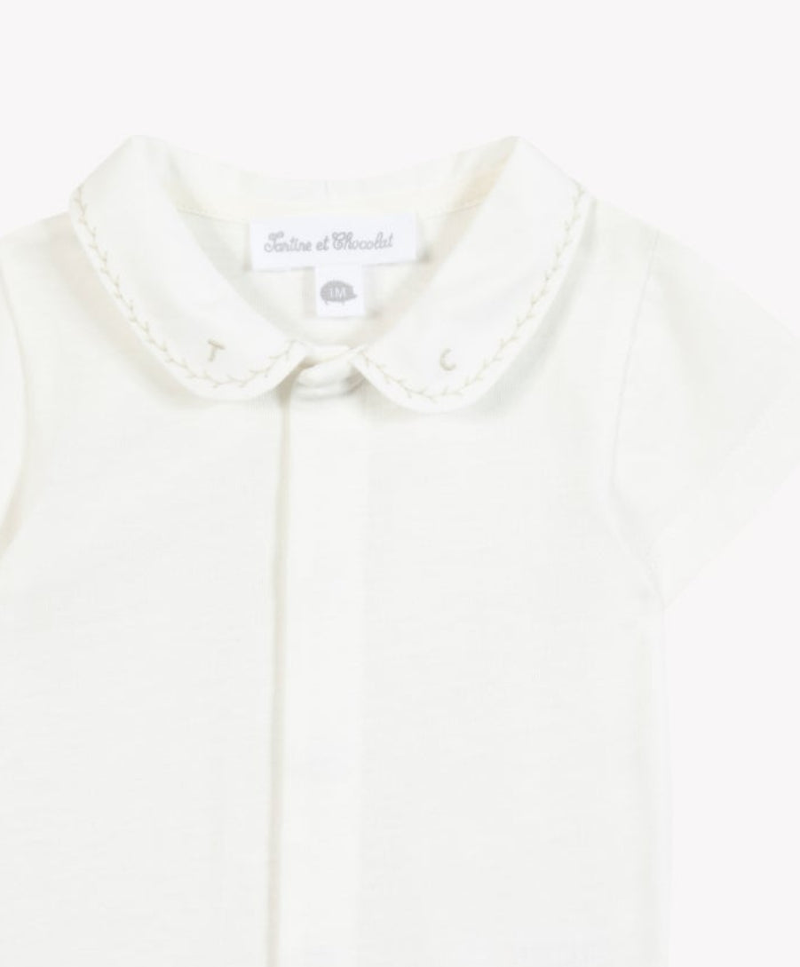 Body - Beige foncé coton broderie TC