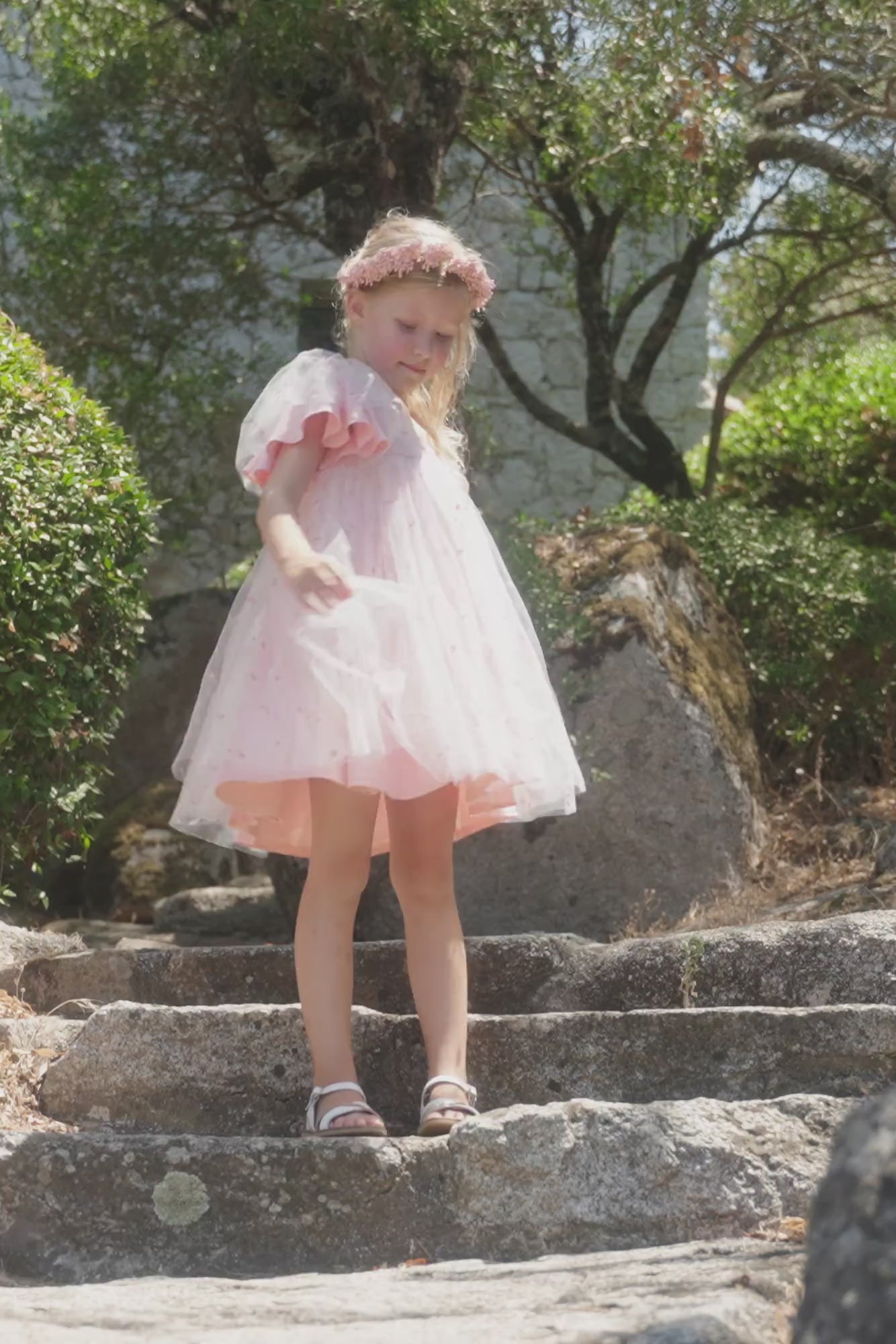 peony pink dress Peony Princess Midi Dress Teuta Matoshi
