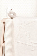 Decke Wolle - Igel Beige