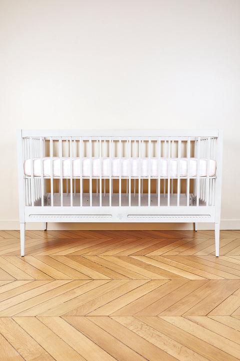 Lit Gustavienne + Matelas - Blanc - Image principale