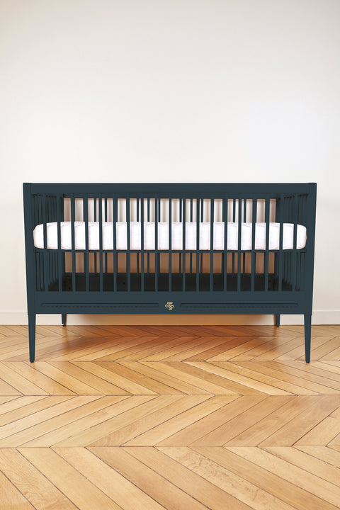 Lit Gustavienne + Matelas - Bleu profond - Image principale