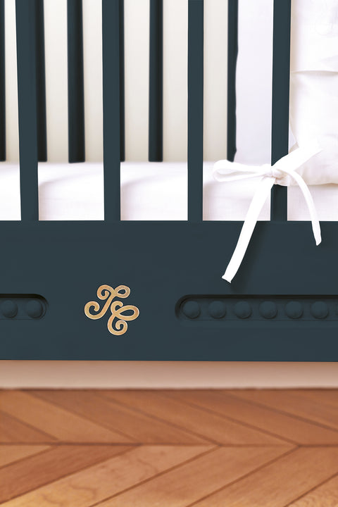 Lit Gustavienne + Matelas - Bleu profond - Image principale