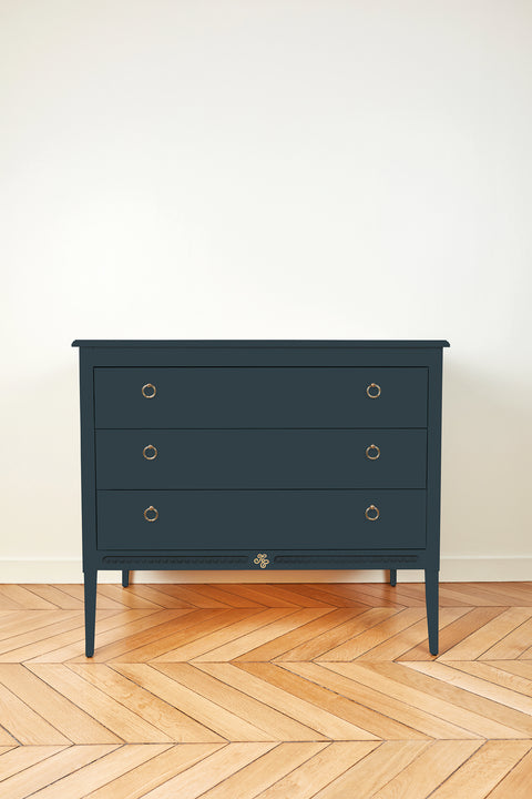Kommode Gustavienne - Blau tief - Image principale