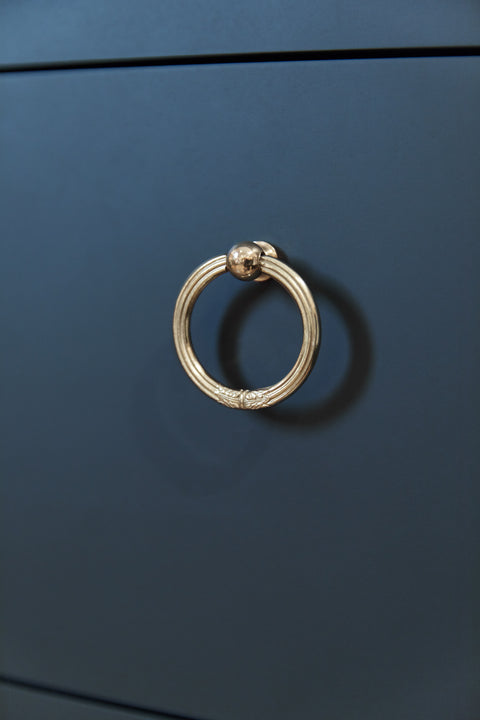 Kommode Gustavienne - Blau tief - Image principale