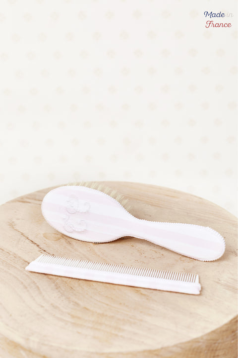 Brosse & Peigne - Garda rose pâle Made In France - Image principale