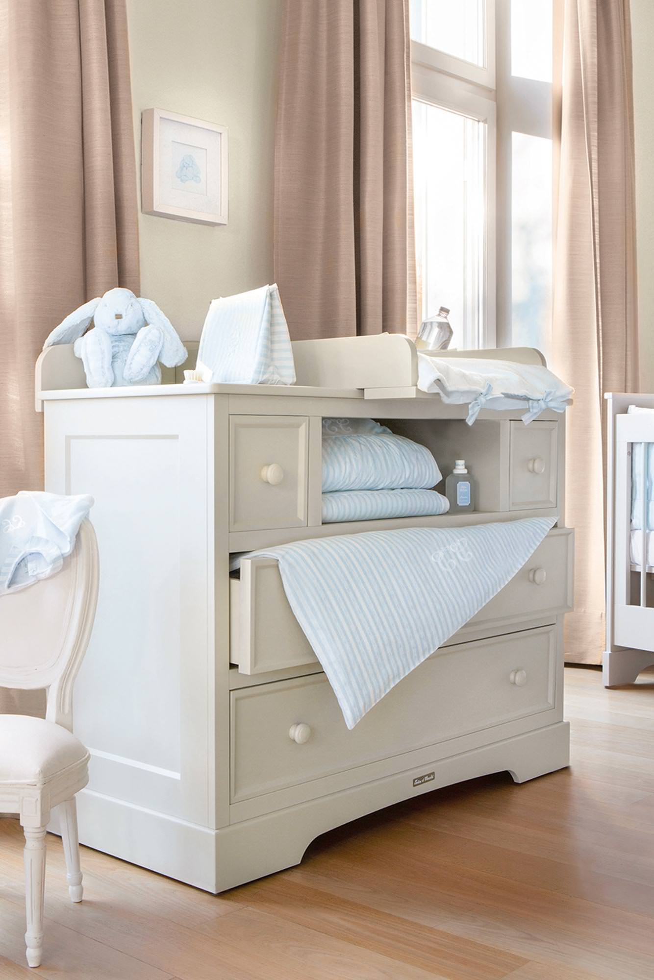 Wickelauflagenbezug Wechseln - Garda Hellblau