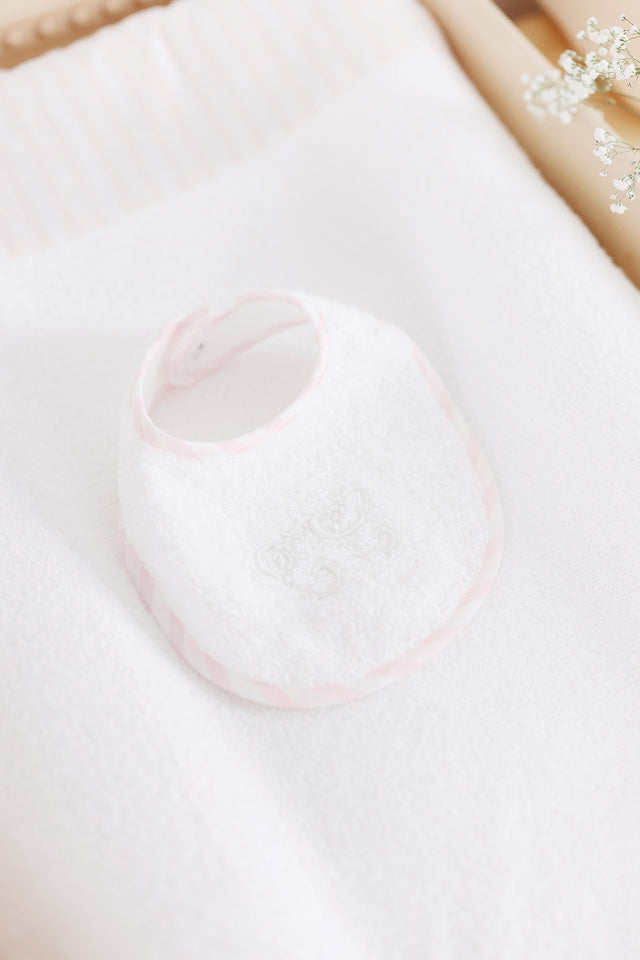 Bavoir - Garda rose pâle T1 - Image principale