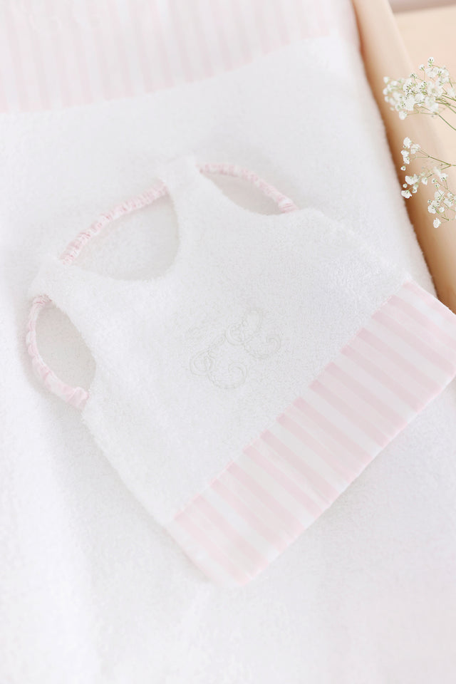 Bavoir - Garda rose pâle T2 - Image principale