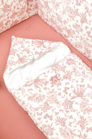 Nid d'ange - Imprimé inspiration Toile de Jouy rose