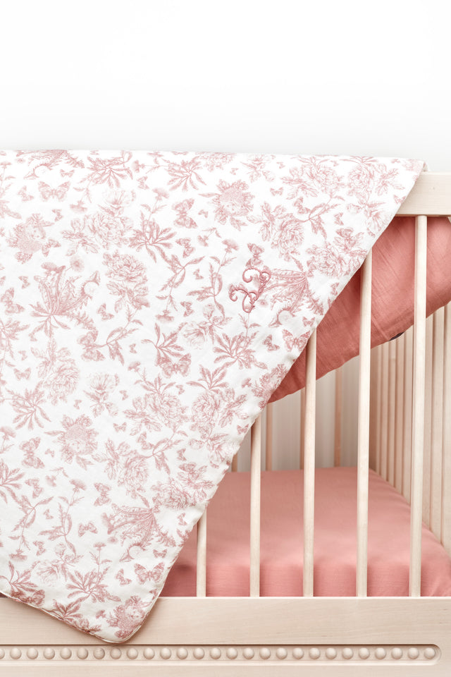 Plaid réversible - Imprimé inspiration Toile de Jouy - Image principale