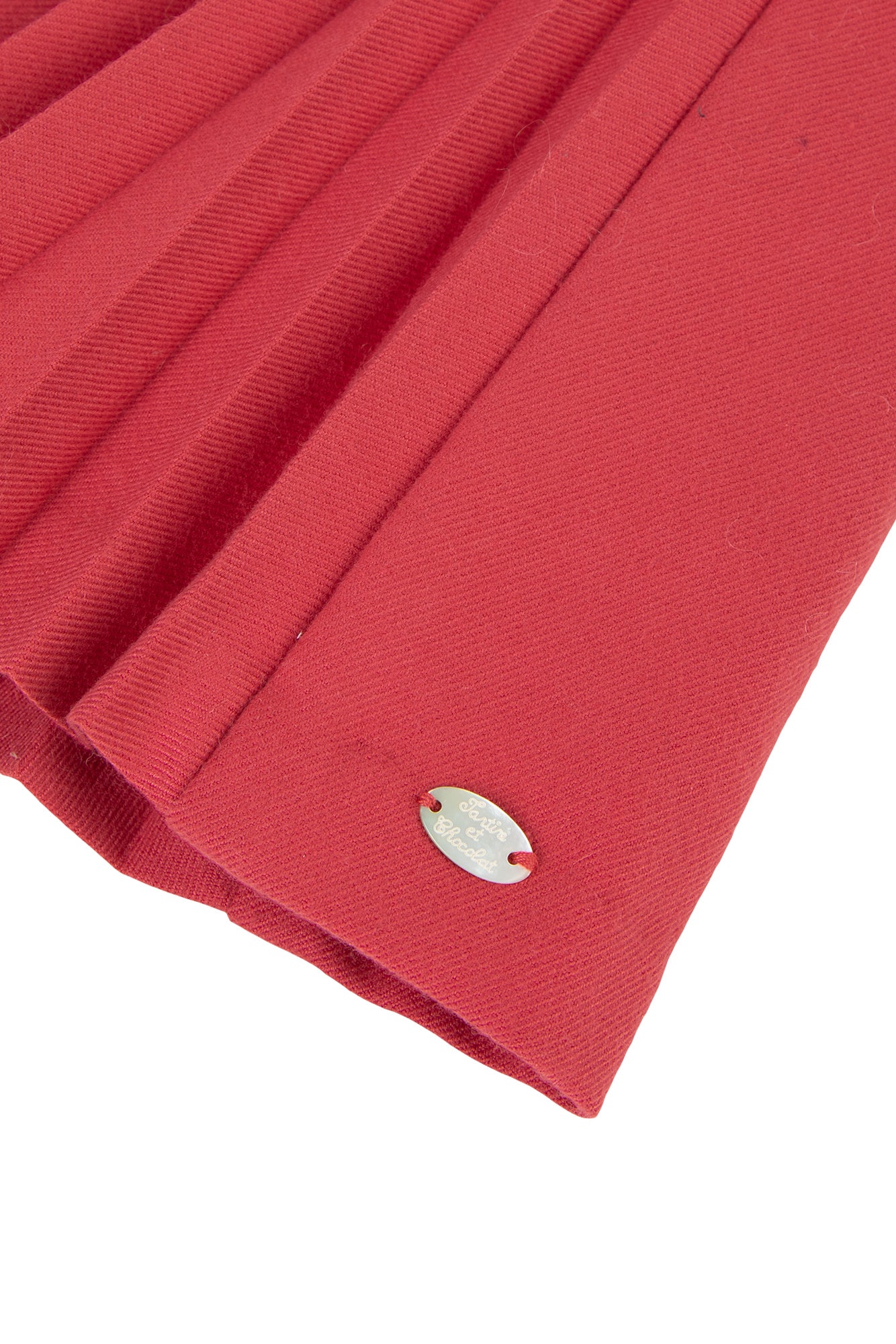 Vestito - Lampone Flanella pieghettata