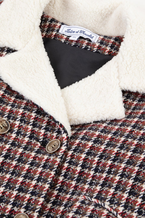 Manteau - Carreaux interieur fourré - Image principale