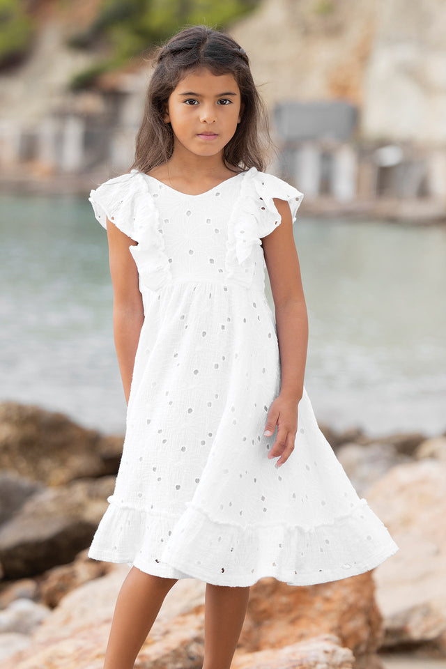Vestito - Bianco Ricamo inglese - Image principale