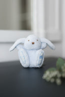Augustin le lapin - 12 cm bleu ciel
