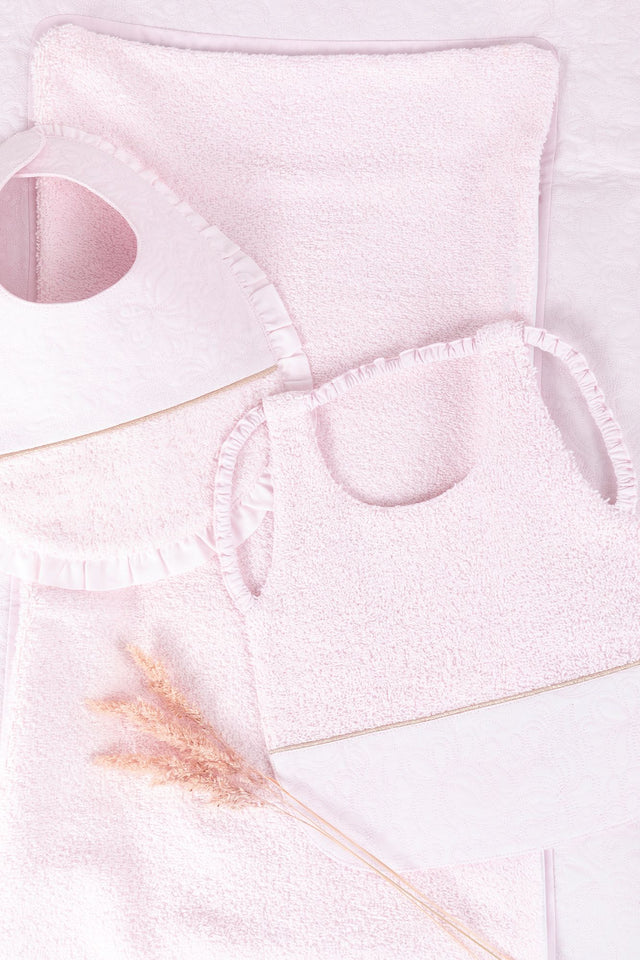Bavoir - Delicatesse rose pâle T2 - Image principale