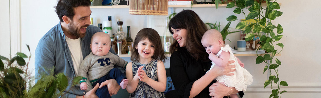 Clara Rocchia et Mikka, parents de Thelma, Pio et Lou