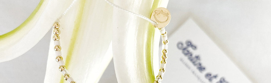 Bracelet issu de la collaboration avec Les Mots Doux